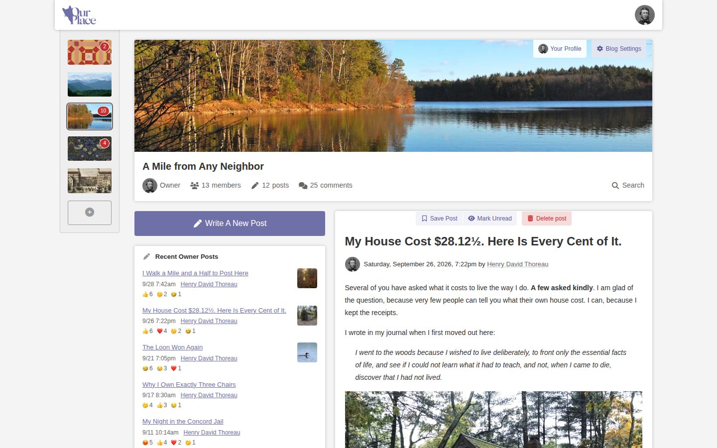 A blog post
